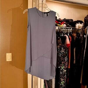 Elegant Sleeveless Blue Dress